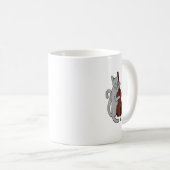 ジャズキャッ遊トアップライトベースカッコいいミュージシャンメンズ コーヒーマグカップ (正面右)