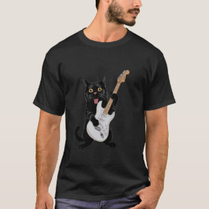 ジャズキャッ遊トアップライトベースクールミュージシャン Tシャツ