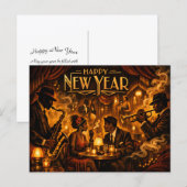 ジャズクラブ新年会 シーズンポストカード (正面/裏面)