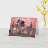 ジャズクラブ カード (黄色い花)