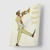 ジャズクロック スクエア壁時計 (傾斜)