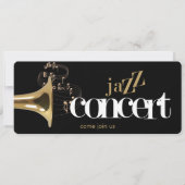ジャズコンサートのチライヤー募集 招待状 (正面)