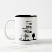 ジャズゴールデンバードとバラマグのTouchのみ ツートーンマグカップ (左)