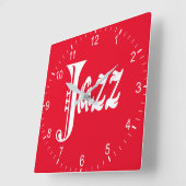 ジャズサイン スクエア壁時計 (傾斜)