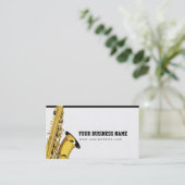 ジャズサキサフォンソウルミュージックミュージシャン名刺 名刺 (スタンド正面)