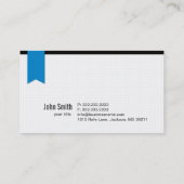 ジャズサキサフォンソウルミュージックミュージシャン名刺 名刺 (裏面)