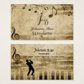 ジャズサキソフォーンシート音楽の採用 (正面&裏面)