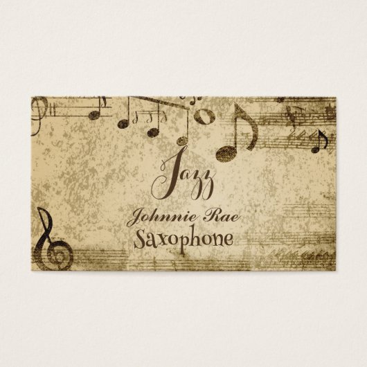 ジャズサキソフォーンシート音楽の採用 (正面)