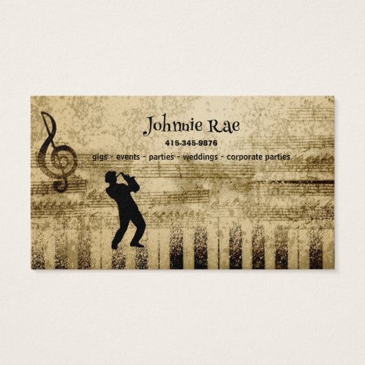 ジャズサキソフォーンシート音楽の採用 (裏面)