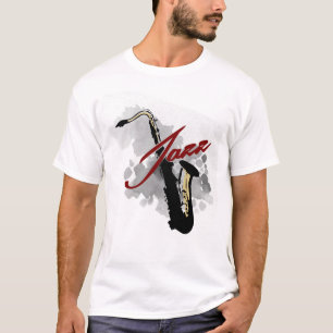 ジャズサクソフォーン Tシャツ