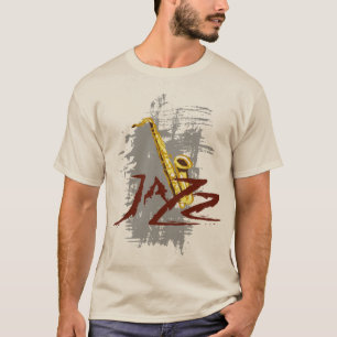 ジャズサクソフォーン Tシャツ