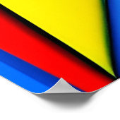 ジャズサックス奏者 キュービスト・アートby Kubilay An ポスター (角)