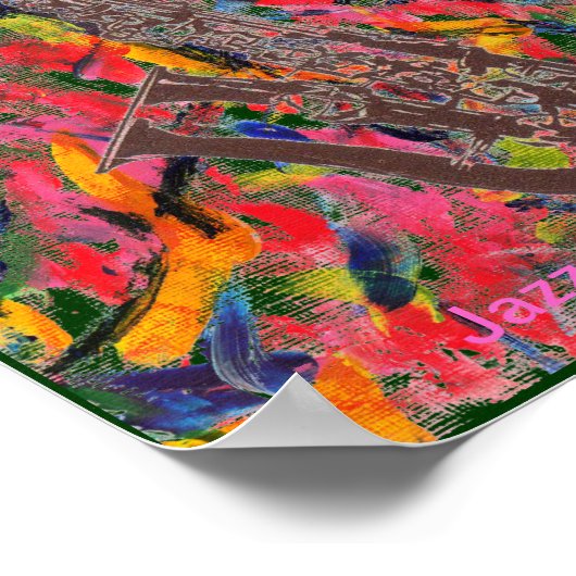 ジャズサックス ポスター (角)