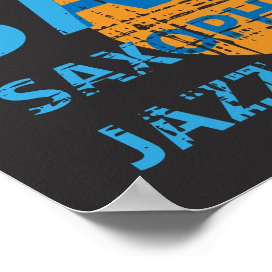 ジャズサックス ポスター (角)