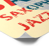 ジャズサックス ポスター (角)