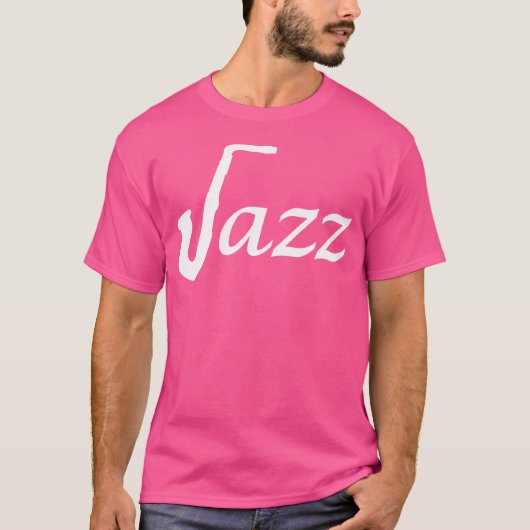 ジャズサックス Tシャツ (正面)