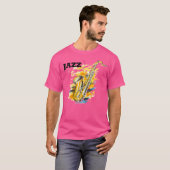ジャズサックス Tシャツ (正面フル)