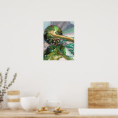 ジャズシャインウォータープリント ポスター (キッチン)