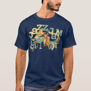 ジャズジャムジャズトリオモダンジャズ Tシャツ