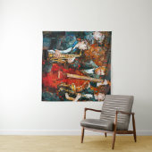 ジャズスタイリッシュバ遊ンドの音楽がシーンに戻る タペストリー (インサイチュ(横))