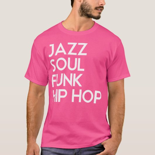 ジャズソウルファンクヒップホップ Tシャツ (正面)
