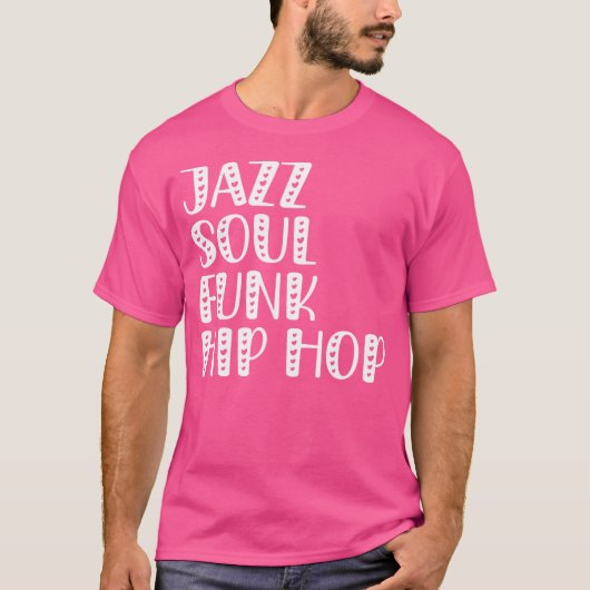 ジャズソウルファンクヒップホップ Tシャツ (正面)