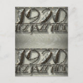 ジャズタイム1920ダンスミュージックスタイル看板 ポストカード (正面)