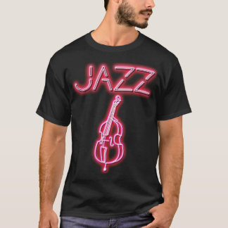 ジャズダブルバスネオンデザイン1 Tシャツ