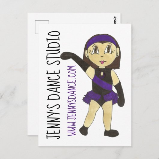 ジャズダンサカスタマイズンズスタジオスクール先生 ポストカード (正面/裏面)
