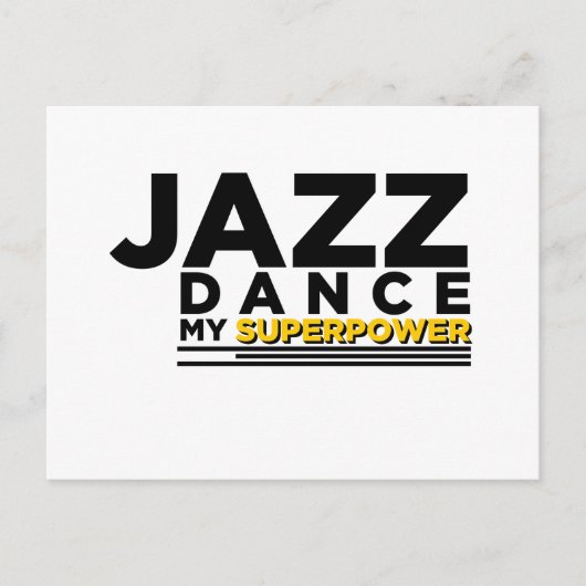 ジャズダンスは私の超能力 ポストカード (正面)