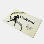 ジャズダンスイエローミュージックへようこそ ドアマット (アングル)