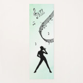 ジャズダンスグリーンミュージック ヨガマット (正面)