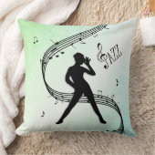 ジャズダンスグリーン クッション (ブランケット)