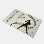 ジャズダンスゴールデンミュージック ドアマット (アングル)