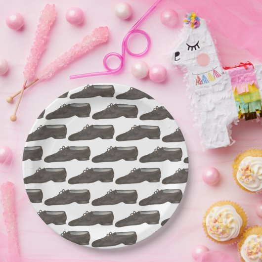 ジャズダンスシューズスリッパーバレリーナダンサークラス ペーパープレート (パーティー)