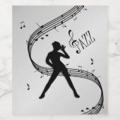 ジャズダンスシルバー ワインラベル (シングルラベル)