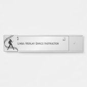 ジャズダンスドアパーソナライズされたのサイン サインプレート (正面)