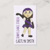 ジャズダンスパーソナライズされた先生振付家 名刺 (正面)