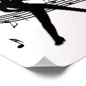 ジャズダンスピンク音楽ポスター ポスター (角)