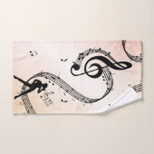 ジャズダンスピーチミュージック バスタオルセット (ハンドタオル)