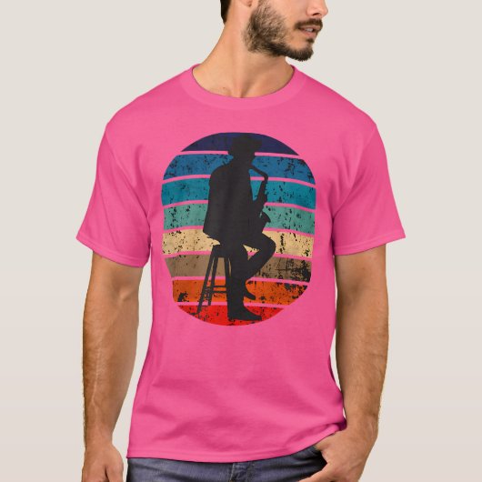 ジャズデー国際的TシャツレトロヴィンテージジャズM Tシャツ (正面)
