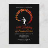 ジャズトクールラッパミュージシャン60thバースデーパーティー インビテーションポストカード (正面)