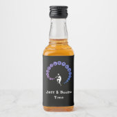 ジャズトランペクールットミュージシャンブルーミュージック誕生日 リキュールボトルラベル (正面)