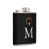 ジャズトランペクールットミュージシャンモノグラムイエローオレンジ フラスク (右)