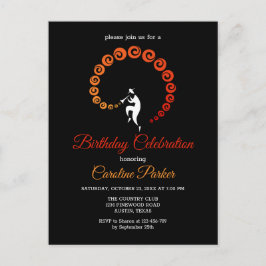 ジャズトランペクールットミュージシャン誕生日パーティー インビテーションポストカード