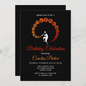 ジャズトランペクールットミュージシャン誕生日パーティー 招待状 (正面/裏面)