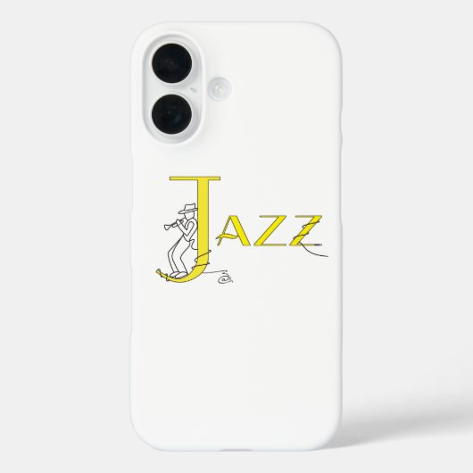 ジャズトランペットイエローフォンケース Case-Mate iPhoneケース (裏面)