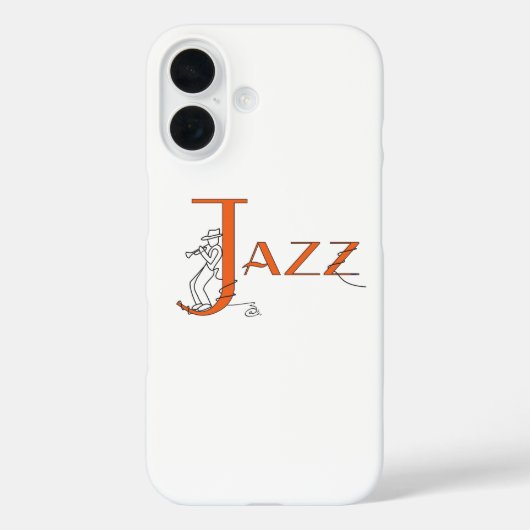 ジャズトランペットオレンジフォンケース Case-Mate iPhoneケース (裏面)