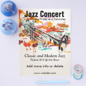 ジャズトランペットフライヤー チラシ (シングル)