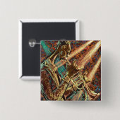 ジャズトランペットボタン 缶バッジ (正面&裏面)